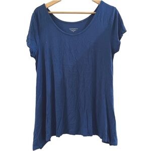 Travelsmith Navy Blue Short Sleeve T Shirt Sz LP